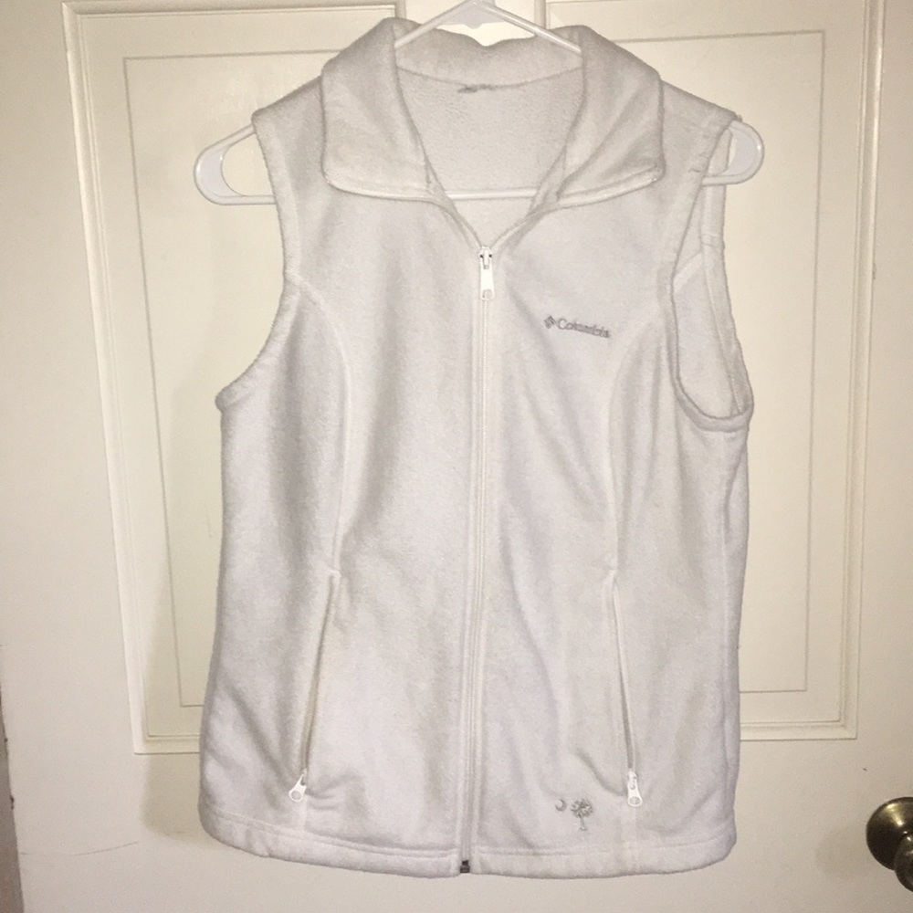 White Columbia vest